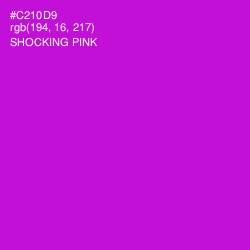 #C210D9 - Shocking Pink Color Image