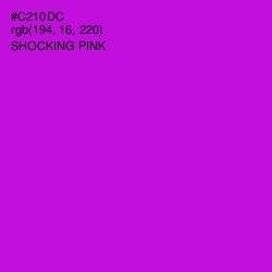 #C210DC - Shocking Pink Color Image