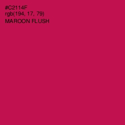 #C2114F - Maroon Flush Color Image