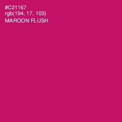 #C21167 - Maroon Flush Color Image