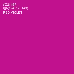 #C2118F - Red Violet Color Image