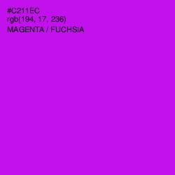 #C211EC - Magenta / Fuchsia Color Image