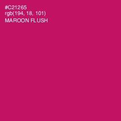 #C21265 - Maroon Flush Color Image