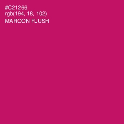 #C21266 - Maroon Flush Color Image