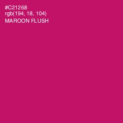 #C21268 - Maroon Flush Color Image