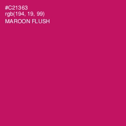 #C21363 - Maroon Flush Color Image