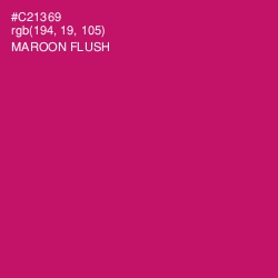#C21369 - Maroon Flush Color Image
