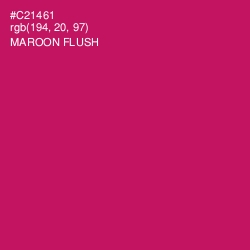 #C21461 - Maroon Flush Color Image
