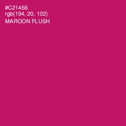 #C21466 - Maroon Flush Color Image