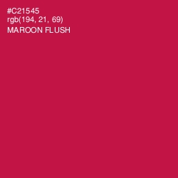 #C21545 - Maroon Flush Color Image
