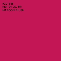 #C21655 - Maroon Flush Color Image