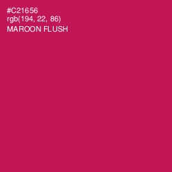 #C21656 - Maroon Flush Color Image