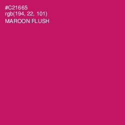 #C21665 - Maroon Flush Color Image