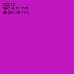 #C216C1 - Shocking Pink Color Image