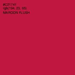 #C21741 - Maroon Flush Color Image