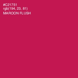 #C21751 - Maroon Flush Color Image