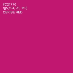 #C21770 - Cerise Red Color Image