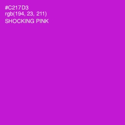 #C217D3 - Shocking Pink Color Image