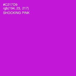 #C217D9 - Shocking Pink Color Image