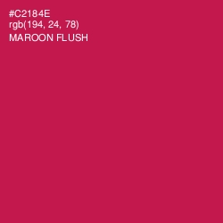 #C2184E - Maroon Flush Color Image