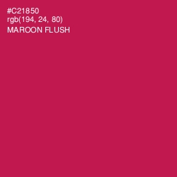 #C21850 - Maroon Flush Color Image