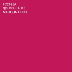 #C2185A - Maroon Flush Color Image