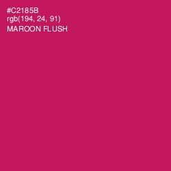 #C2185B - Maroon Flush Color Image