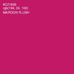#C21866 - Maroon Flush Color Image