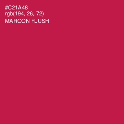 #C21A48 - Maroon Flush Color Image