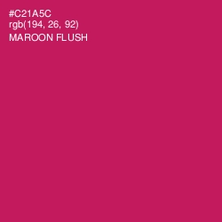 #C21A5C - Maroon Flush Color Image