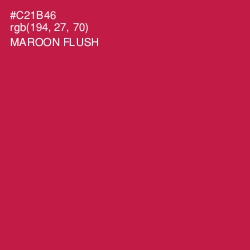 #C21B46 - Maroon Flush Color Image