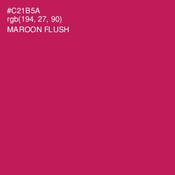 #C21B5A - Maroon Flush Color Image