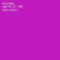 #C21BBD - Red Violet Color Image