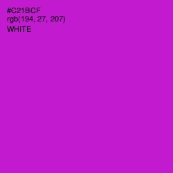 #C21BCF - Shocking Pink Color Image