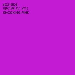 #C21BD3 - Shocking Pink Color Image