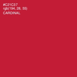 #C21C37 - Cardinal Color Image