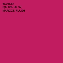 #C21C61 - Maroon Flush Color Image