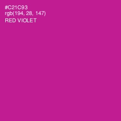 #C21C93 - Red Violet Color Image