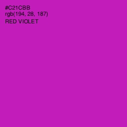 #C21CBB - Red Violet Color Image