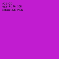 #C21CD1 - Shocking Pink Color Image