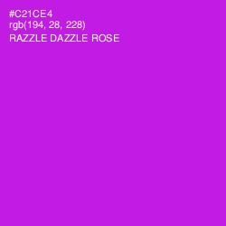 #C21CE4 - Razzle Dazzle Rose Color Image