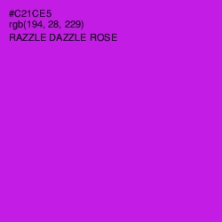 #C21CE5 - Razzle Dazzle Rose Color Image