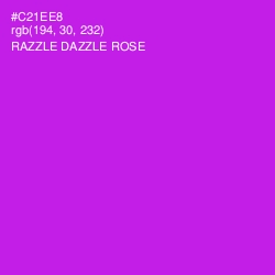 #C21EE8 - Razzle Dazzle Rose Color Image