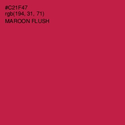 #C21F47 - Maroon Flush Color Image