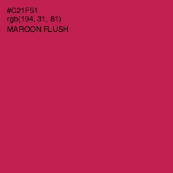 #C21F51 - Maroon Flush Color Image