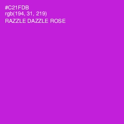 #C21FDB - Razzle Dazzle Rose Color Image