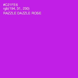 #C21FE6 - Razzle Dazzle Rose Color Image