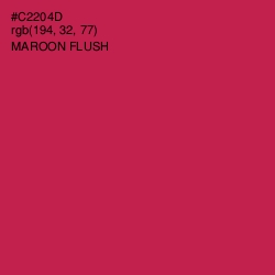 #C2204D - Maroon Flush Color Image