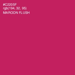 #C2205F - Maroon Flush Color Image
