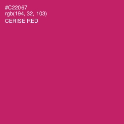 #C22067 - Cerise Red Color Image